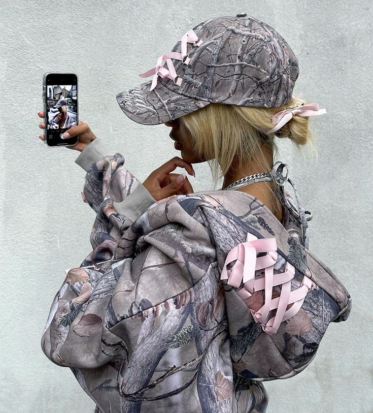 Camo Pink Bow Hoodie + FREE Sweatpants